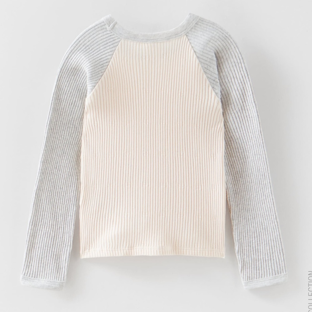 • Zara • Rib Raglan T-Shirt - Picture 3 of 3